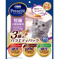日本ペットフード コンボ プレゼント キャット おやつ 腎臓の健康維持 3種のバラエティパック 90g ｺﾝﾎﾞﾌﾟﾚｾﾞﾝﾄCｼﾞﾝｿﾞｳ3ｼﾕ90G