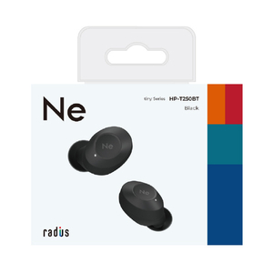 ラディウス 完全ワイヤレスイヤホン tiny Series ブラック HP-T250BTK-イメージ3