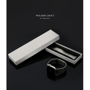 WEARPLANET Apple Watch 49/46/45/44/42mm用プレミアムメタルバンド ブラック WP23136AW-イメージ20