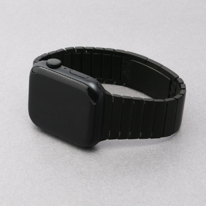 WEARPLANET Apple Watch 49/46/45/44/42mm用プレミアムメタルバンド ブラック WP23136AW-イメージ4