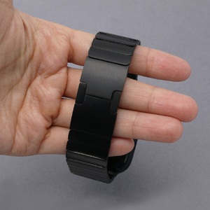 WEARPLANET Apple Watch 49/46/45/44/42mm用プレミアムメタルバンド ブラック WP23136AW-イメージ5
