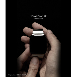 WEARPLANET Apple Watch 49/46/45/44/42mm用プレミアムメタルバンド ブラック WP23136AW-イメージ7