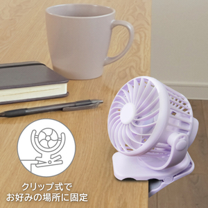 e angle ミニクリップファン ミントグリーン ANGT-CFA-26-10-GR-イメージ2