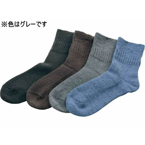 パシフィックサプライ ふんわりソックス L グレー FC176ND-270248-イメージ1