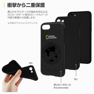 National Geographic iPhone XR用130th Anniversary case Double Protective ブラック NG14137I61-イメージ4