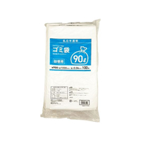 Forestway 詰替用ゴミ袋 乳白半透明 90L 100枚 1袋 F870040-FRW669147