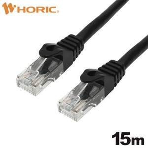 ホーリック LANケーブル UTP カテゴリー6A 15m ブラック LC150-137RB-イメージ1
