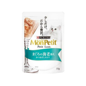 ネスレピュリナペットケア モンプチ プチリュクスパウチ まぐろの海老添え かつおだし仕立て 35g FC481NP-イメージ1