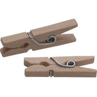 VELOS/クリアケースパック 木製ピンチ・ミニ 25mm 40個ACM-2540 FC103WP-4791202