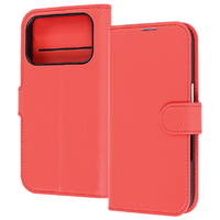 レイ・アウト iPhone 17 Pro用手帳型レザーケース シンプル マグネット / レッド RT-P53ELC1/R