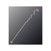 星三製作所 18-8 カプリ マドラー 銀 パープル M-95 FC058LJ-3327550