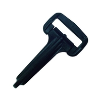 ユタカメイク 金具 PCナスカン A25×B60×C9 ブラック 2532601 FC002GD-7540558