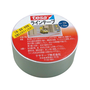 テサテープ フロアーマーキング用ラインテープ白50mm×33m F807011-4169PV-8-イメージ1