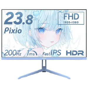 Pixio 23.8型ゲーミング液晶ディスプレイ パステルブルー PX248WAVEB-O Pixio 23.8型ゲーミング液晶ディスプレイ パステルブルー PX248WAVEB-O