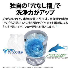 シャープ 10．0kgインバーター全自動洗濯機 シルバー系 ES-GV10JS-イメージ5