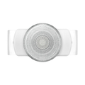 PopSockets スマホグリップ SQUARE Edges Clear Glitter Silver White 806134