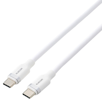 エレコム ふわっとマシュマロケーブル(USB Type-C(TM) - USB Type-C/60W) ホワイト MPA-CCFS20WH