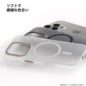 araree iPhone 16用Plus AERO FRAME MagSafe対応ケース クリアマット AR27138I16PL-イメージ10