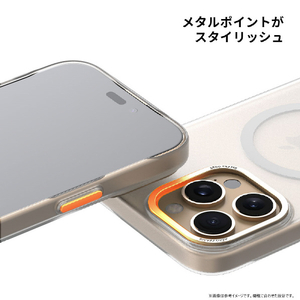 araree iPhone 16用Plus AERO FRAME MagSafe対応ケース クリアマット AR27138I16PL-イメージ6