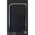 AUDI iPhone 15 Pro用マグネット式手帳型合成レザーフォリオケース ブラック AUTPUFCIP15PTTD1BK