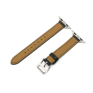 WEARPLANET Apple Watch 49/46/45/44/42mm用Slim Line クラシック本革バンド ミッドナイトブラック WP23139AW-イメージ14