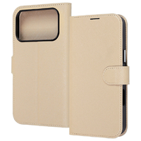 レイ・アウト iPhone 17 Pro用手帳型レザーケース シンプル マグネット / ベージュ RT-P53ELC1/BE