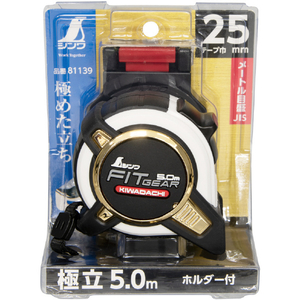 シンワ測定 コンベックス　フィットギア極立　２５－５．０ｍ　ホルダー付　ＪＩＳ 81139-イメージ2