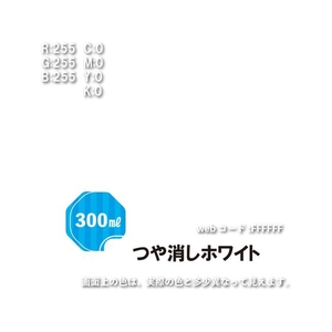 カンペハピオ 水性シリコンカラースプレー つや消しホワイト 300ml FCB311M-イメージ3