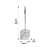 クルーズ POP用 クリップスタンド アクリル製 FCD1597-S-600-イメージ2