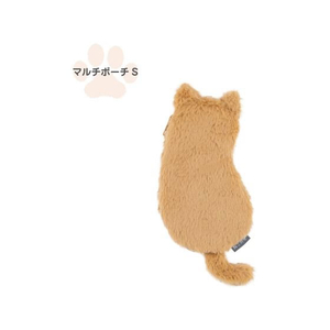 ナカバヤシ ねこのせ マルチポーチS 茶トラ FCB327G-NNS-MP01BR-イメージ1