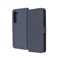 レイアウト arrows We2 Plus用Like standard 耐衝撃 手帳型レザーケース シンプル マグネット ダークネイビー RT-ARW2PELC1/DN