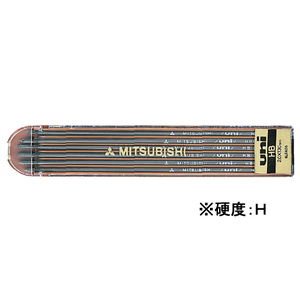 三菱鉛筆 ユニホルダー替芯(N) H 6本入 F863809-ULNH-イメージ1