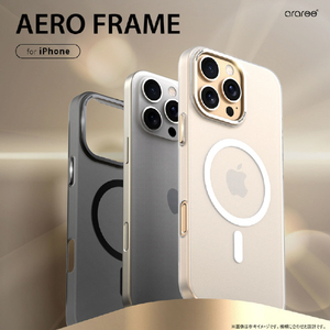 araree iPhone 16 Pro Max用AERO FRAME MagSafe対応ケース クリアマット AR27140I16PM-イメージ3