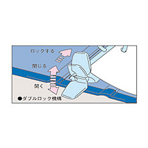 リヒトラブ リングファイル〈テコロック式〉A4タテ 背幅57mm 藍 F589935-F-827-2-イメージ4