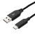 ミヨシ USB Type-C ケーブル 高耐久メッシュタイプ(2m) ブラック SCC-T202/BK-イメージ1