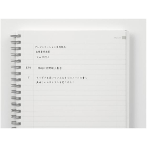 マルマン ウトカ リングノート 4mm方眼罫 A5 90枚ライトグリーン FC771PK-N460-33-イメージ6