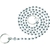 ＳＡＮＥＩ バス用ゴム栓クサリ 長さ1000mm PU20-48-5-100 FCB631B-1147741-イメージ1