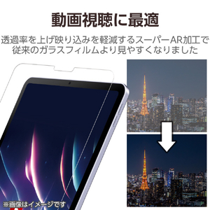 エレコム iPad Pro 12．9インチ (第6/5/4/3世代)用ガラスフィルム 動画映え 高透明 TB-A23PLFLGAR-イメージ3