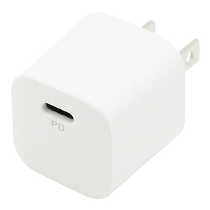 インプリンク PD20W対応 Type-C1ポート AC充電器 Melia ホワイト IMAC1CPD20SWH-イメージ1