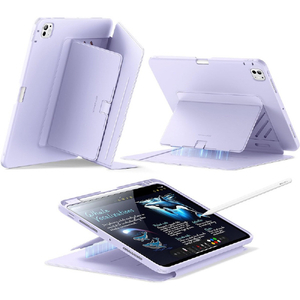ESR Flip Magnetic Case (Pencil Holder), Compatible with iPad Pro 11 M5/M4 Purple 1B21600402-イメージ1