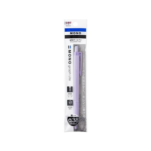 トンボ鉛筆 油性ボールペン モノグラフライト 0.38mm スモーキーパープル FCV1870-FCF-111E-イメージ1