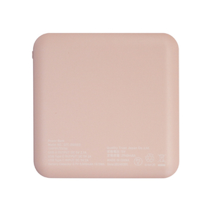 クオリティトラストジャパン TYPE-C1ポート/USB1ポート モバイルバッテリー(5000mAh) CHOOSE FUN オリジナル ピンク QTC-0505EDPK-イメージ3