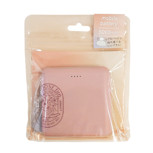 クオリティトラストジャパン TYPE-C1ポート/USB1ポート モバイルバッテリー(5000mAh) CHOOSE FUN オリジナル ピンク QTC-0505EDPK-イメージ5