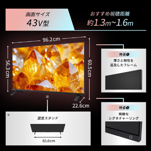 TVS REGZA 4K対応液晶テレビ 43E350S-イメージ9