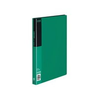 コクヨ クリヤーブック〈ベーシック〉固定式 A4 40ポケット 緑 1冊 F804893-ﾗ-B40G