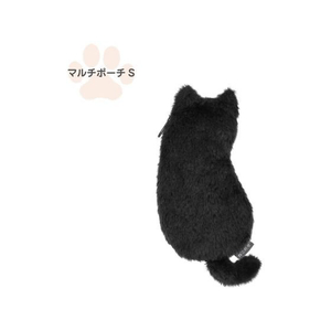 ナカバヤシ ねこのせ マルチポーチS 黒ネコ FCB329G-NNS-MP01BK-イメージ1