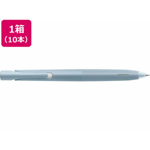 ゼブラ エマルジョンボールペン ブレン 0.7mm ライトブルー軸 黒10本 FCB8320-BA88-LB-イメージ1