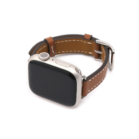 WEARPLANET Apple Watch 49/46/45/44/42mm用Slim Line クラシック本革バンド メープルブラウン WP23141AW