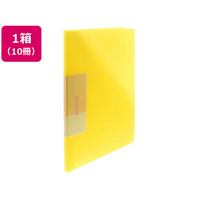 ビュートン スリムクリヤーブック A4 20ポケット イエロー10冊 1箱(10冊) F836107-FCB-A4-20CY