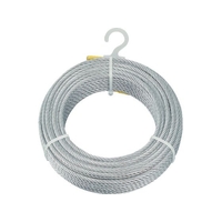 トラスコ中山 メッキ付ワイヤロープ Φ4mm×200m 4200140 FC944ET-4890973